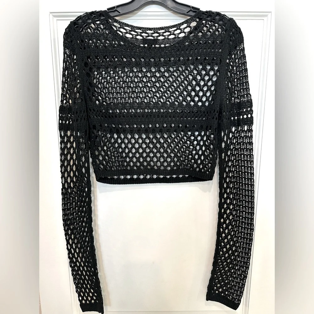Revolve NBD Ames knit long sleeve top in black - Picture 4 of 7